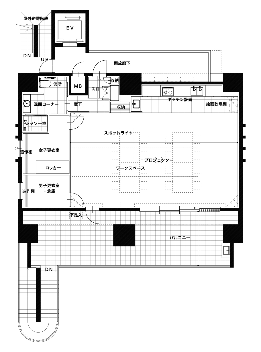 スタジオ見取り図